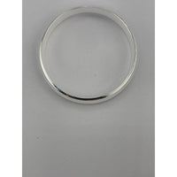 Load image into Gallery viewer, Wide Silver Kada with Diamond-Cut Cross-Hatch Diagonal Band