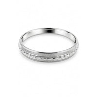 Load image into Gallery viewer, Wide Silver Kada with Scalloped Center Rail &amp; Knurled Edges