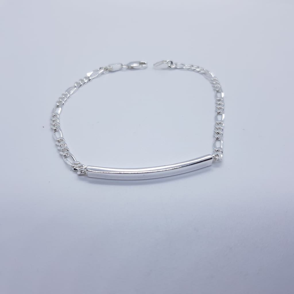 Sterling Silver Engravable Bracelet, 5.7 mm Wide (7 Inches)