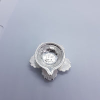 Load image into Gallery viewer, Silver Deepak/ Lamp with leaf (09) Pack of 2PCS change 12
