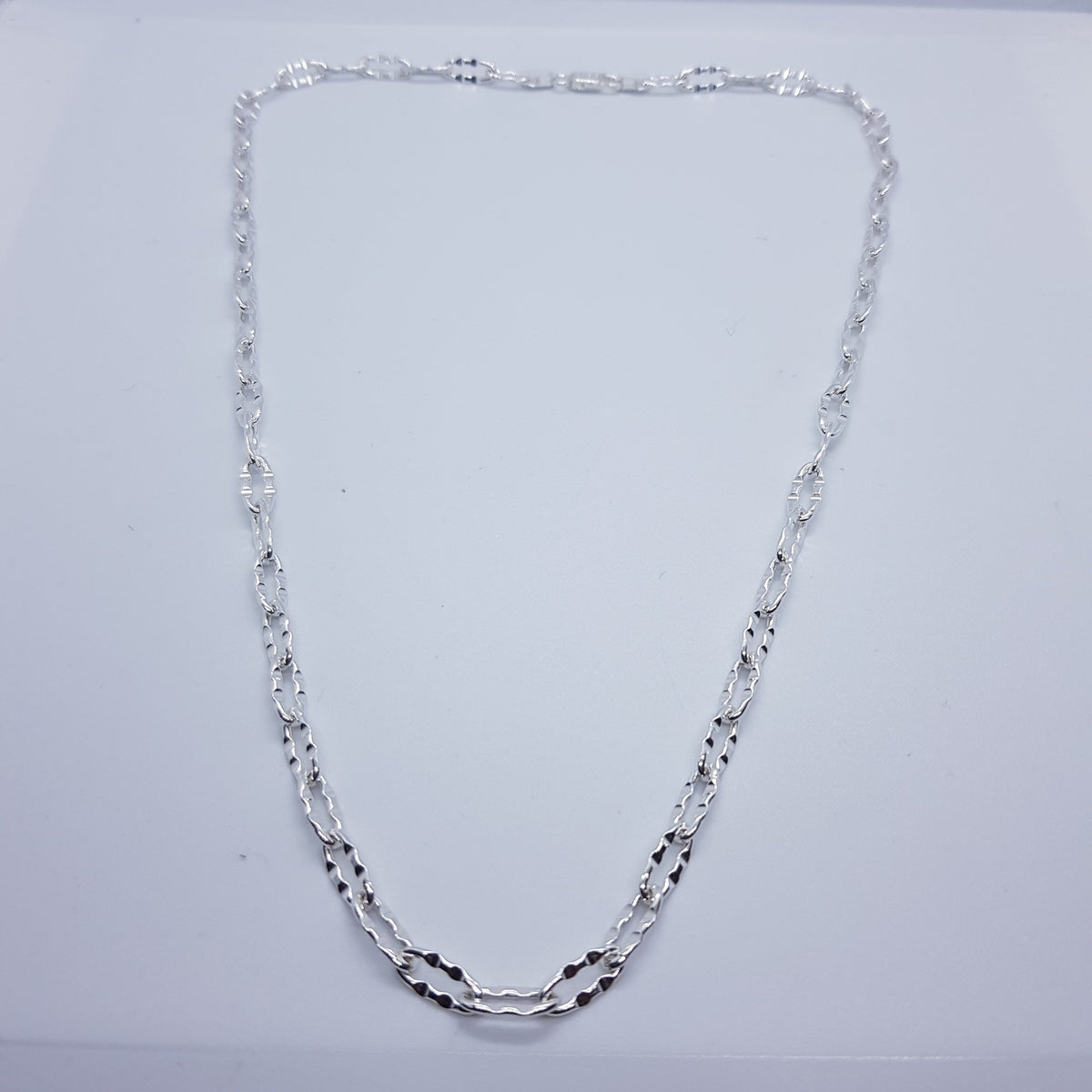Sterling Silver Anchor Lipping Double Chain (15)