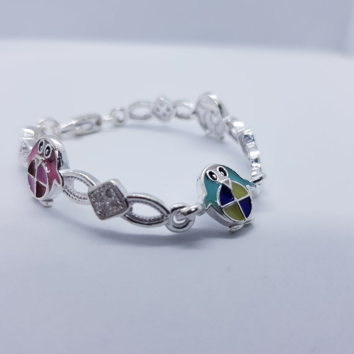 Silver Kids Penguin Bracelet (0 to 2 years)