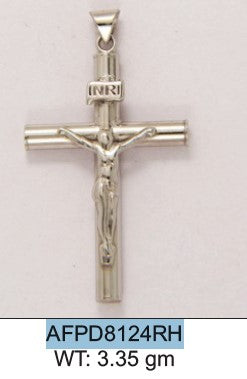 Sterling Silver R-Finish  Cross Pendant (331)