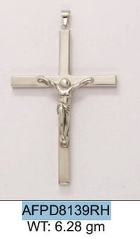 Load image into Gallery viewer, Sterling Silver R-Finish Christian cross Pendant (61)
