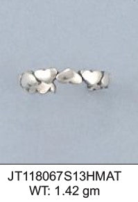 Sterling Silver Antique Finish  ToeRing (145)