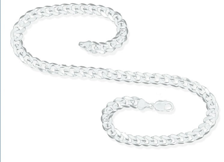 Sterling Silver Curb Chain (SCH0072-200) 7mm