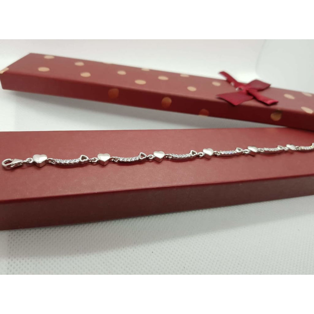 Silver 925 Purity Heart Bracelet - Silver Bracelet