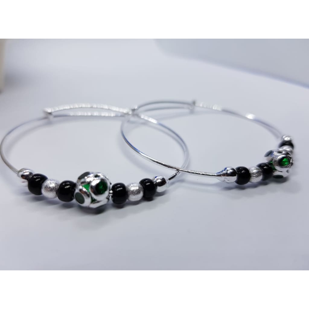 Silver adjustable Bangle/kada P845 (For 5 to 9 year old)