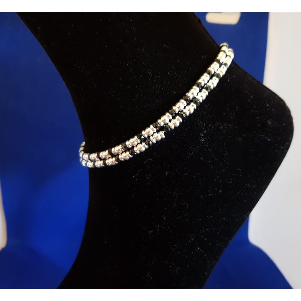 Silver Anklet Nazariya Pair