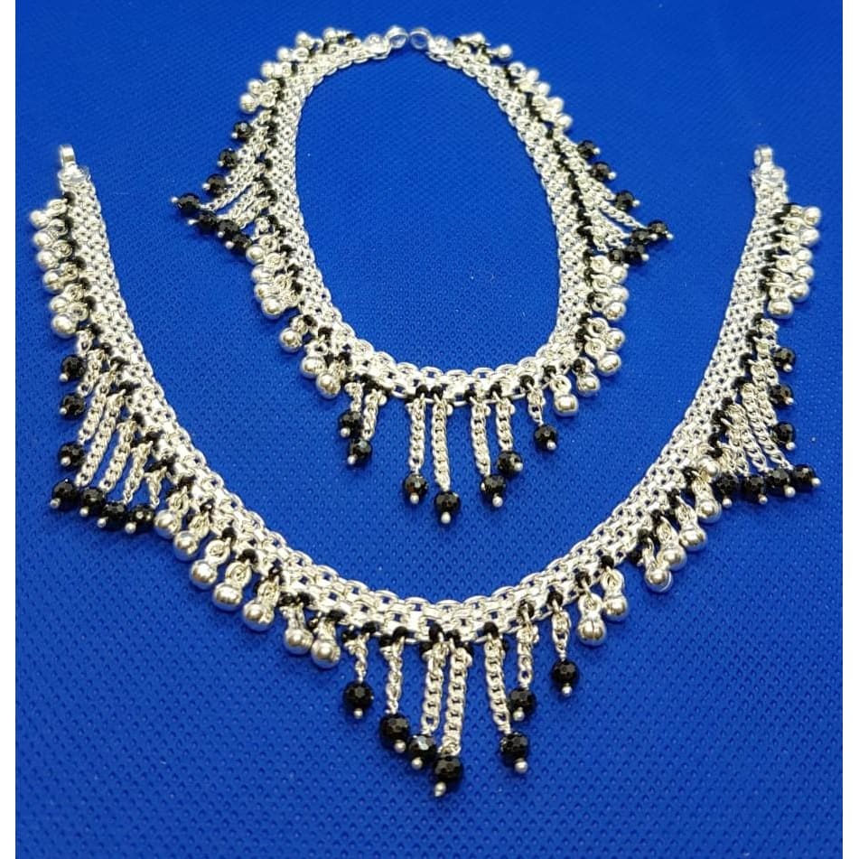 Silver Anklet Nazariya parda style