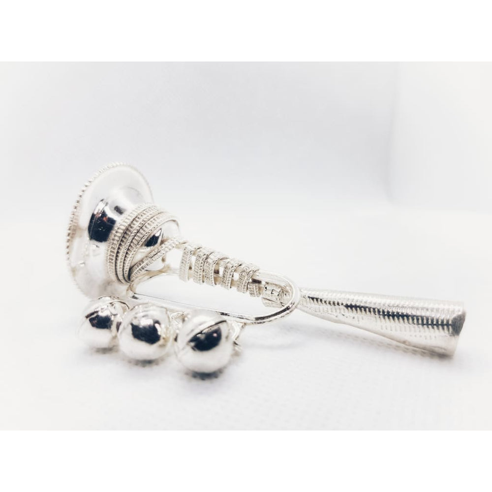 Silver Baby Rattle trumpet - Silver Baby products