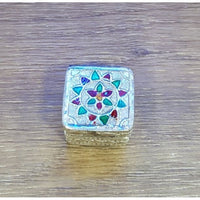 Load image into Gallery viewer, Silver Box Handcrafted Enamel (1110) - Silver Box
