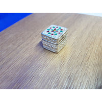 Load image into Gallery viewer, Silver Box Handcrafted Enamel (1110) - Silver Box
