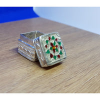 Load image into Gallery viewer, Silver Box Handcrafted Enamel (1110) - Silver Box
