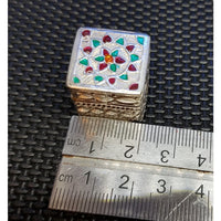 Load image into Gallery viewer, Silver Box Handcrafted Enamel (1110) - Silver Box
