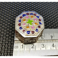 Load image into Gallery viewer, Silver Box Handcrafted Enamel (1364) - Silver Box
