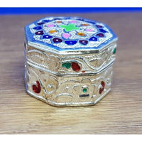 Load image into Gallery viewer, Silver Box Handcrafted Enamel (1364) - Silver Box
