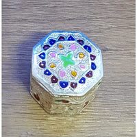 Load image into Gallery viewer, Silver Box Handcrafted Enamel (1364) - Silver Box

