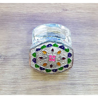Load image into Gallery viewer, Silver Box Handcrafted Enamel (1736) - Silver Box
