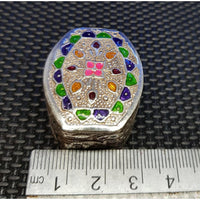 Load image into Gallery viewer, Silver Box Handcrafted Enamel (1736) - Silver Box
