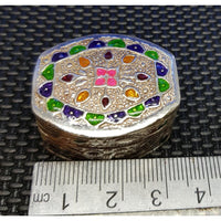 Load image into Gallery viewer, Silver Box Handcrafted Enamel (1736) - Silver Box
