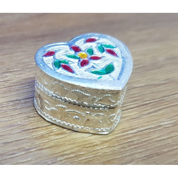 Silver Box Handcrafted Enamel (580) - Silver Box