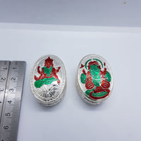 Load image into Gallery viewer, Silver Box Laxmi Ganesh Pair (42) - Silver Box
