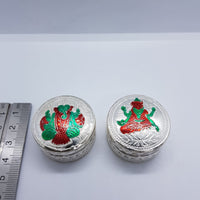 Load image into Gallery viewer, Silver Box Laxmi Ganesh Round Pair (42) - Silver Box
