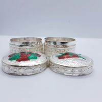 Load image into Gallery viewer, Silver Box Laxmi Ganesh Round Pair (42) - Silver Box
