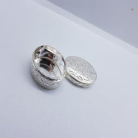 Load image into Gallery viewer, Silver Box Oval Handcrafted (10) - Silver Box
