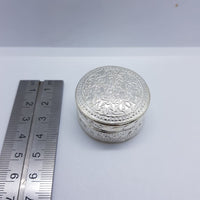 Load image into Gallery viewer, Silver Box Round Handcrafted (24) - Silver Box

