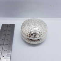 Load image into Gallery viewer, Silver Box Round Handcrafted (38) - Silver Box

