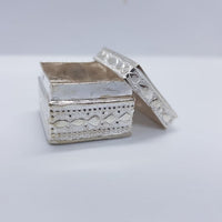 Load image into Gallery viewer, Silver Box Square Handcrafted (14) - Silver Box
