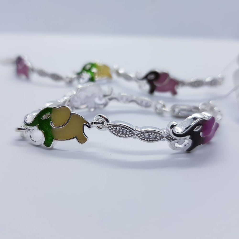 Silver elephant deals bracelet