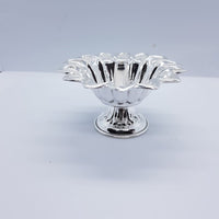 Load image into Gallery viewer, Silver Lotus Akhand Jyot (025) - Puja items
