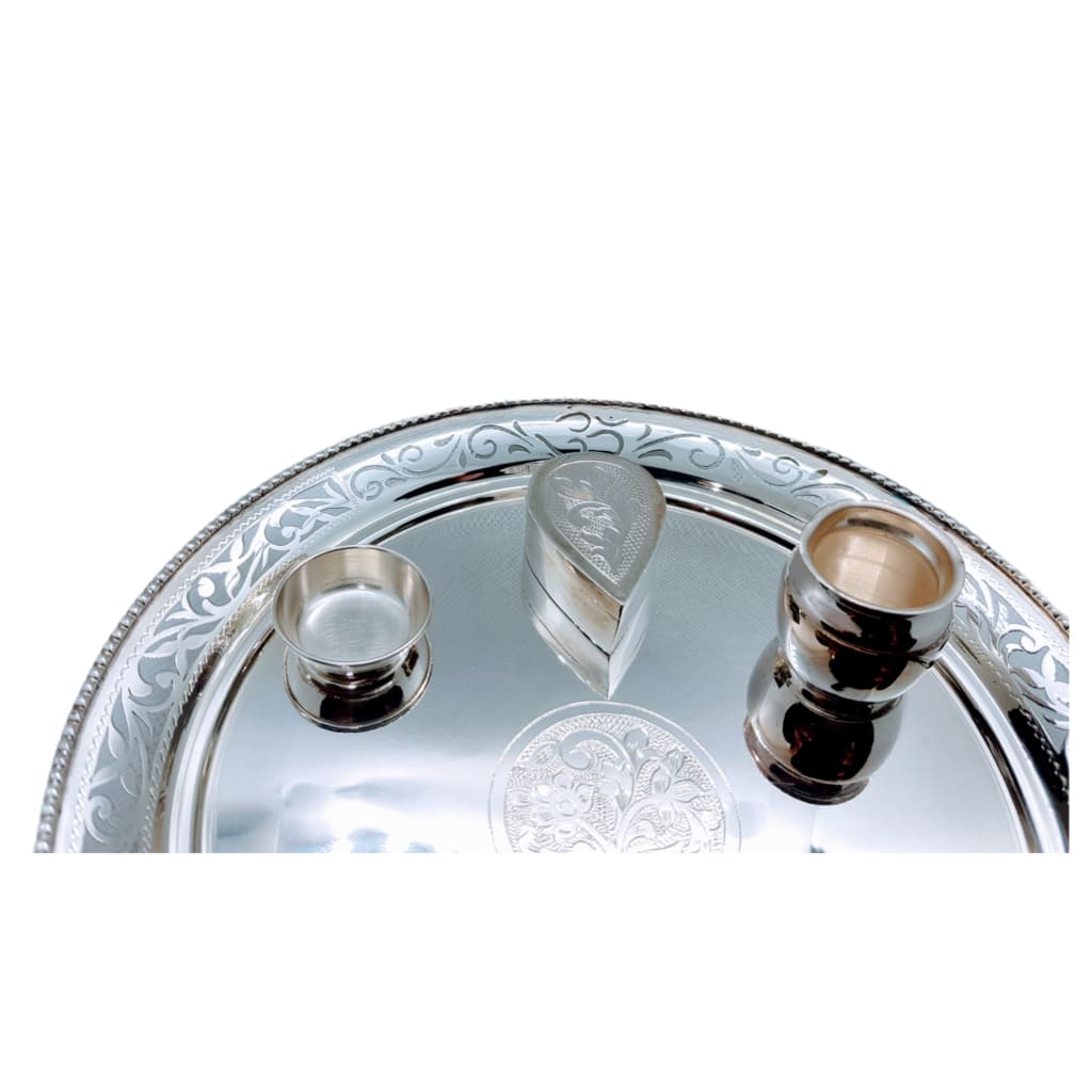 Silver Puja/Aarti Thali 20 - Puja Item