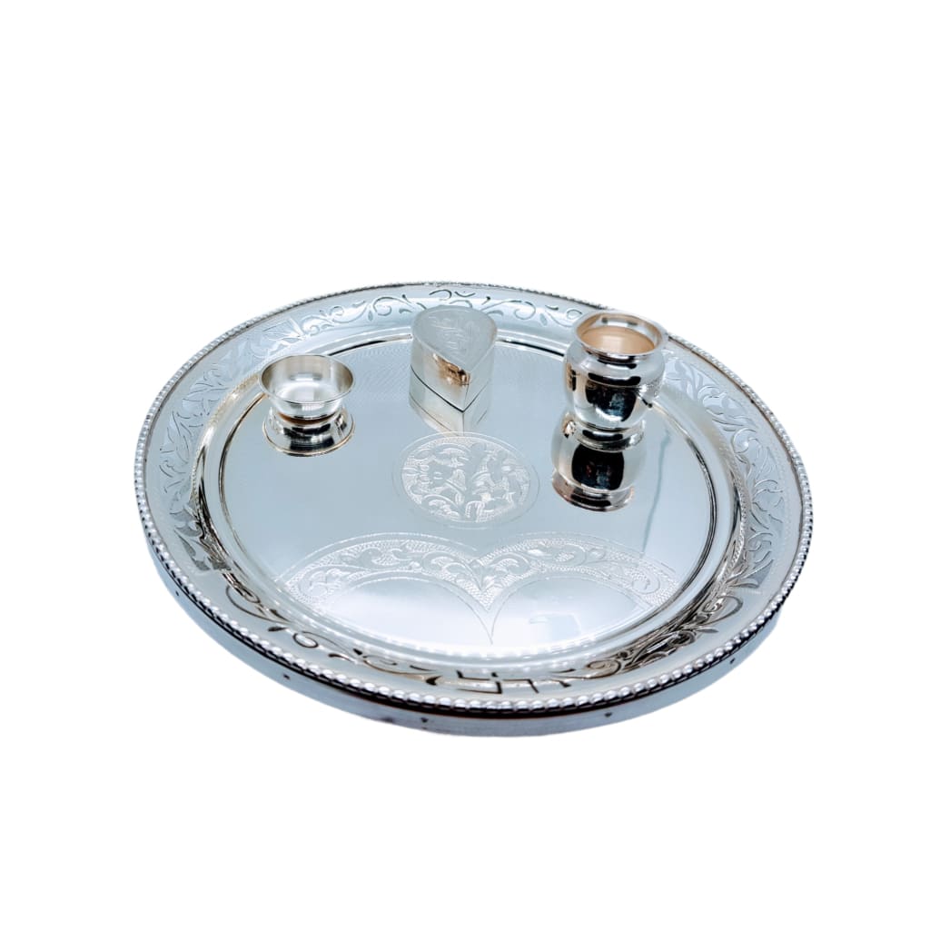 Silver Puja/Aarti Thali 20 - Puja Item
