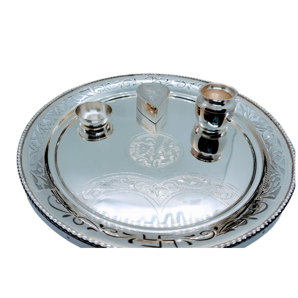 Silver Puja/Aarti Thali 20 - Puja Item