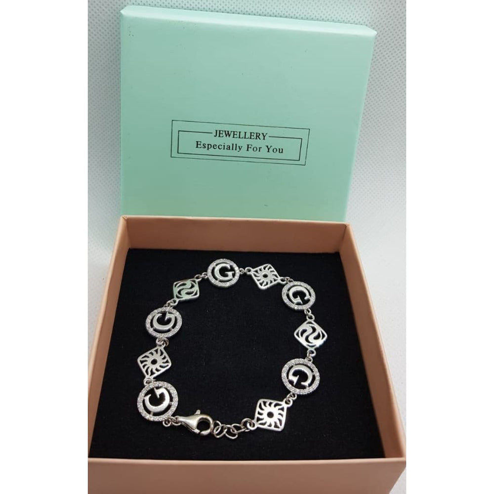 Sterling Silver 925 Purity Bracelet Guci - Silver Bracelet