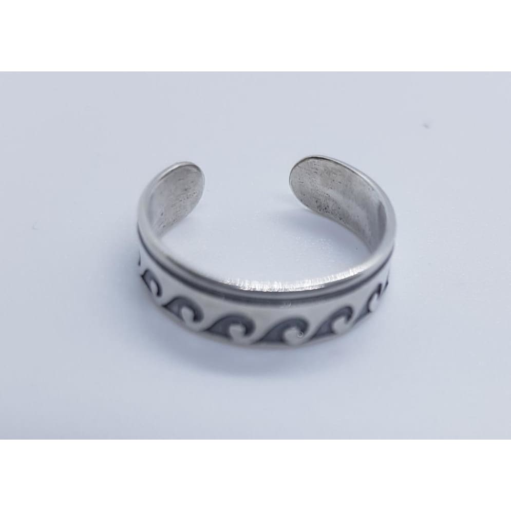 Sterling Silver Antique Finish ToeRing (153) - Toerings