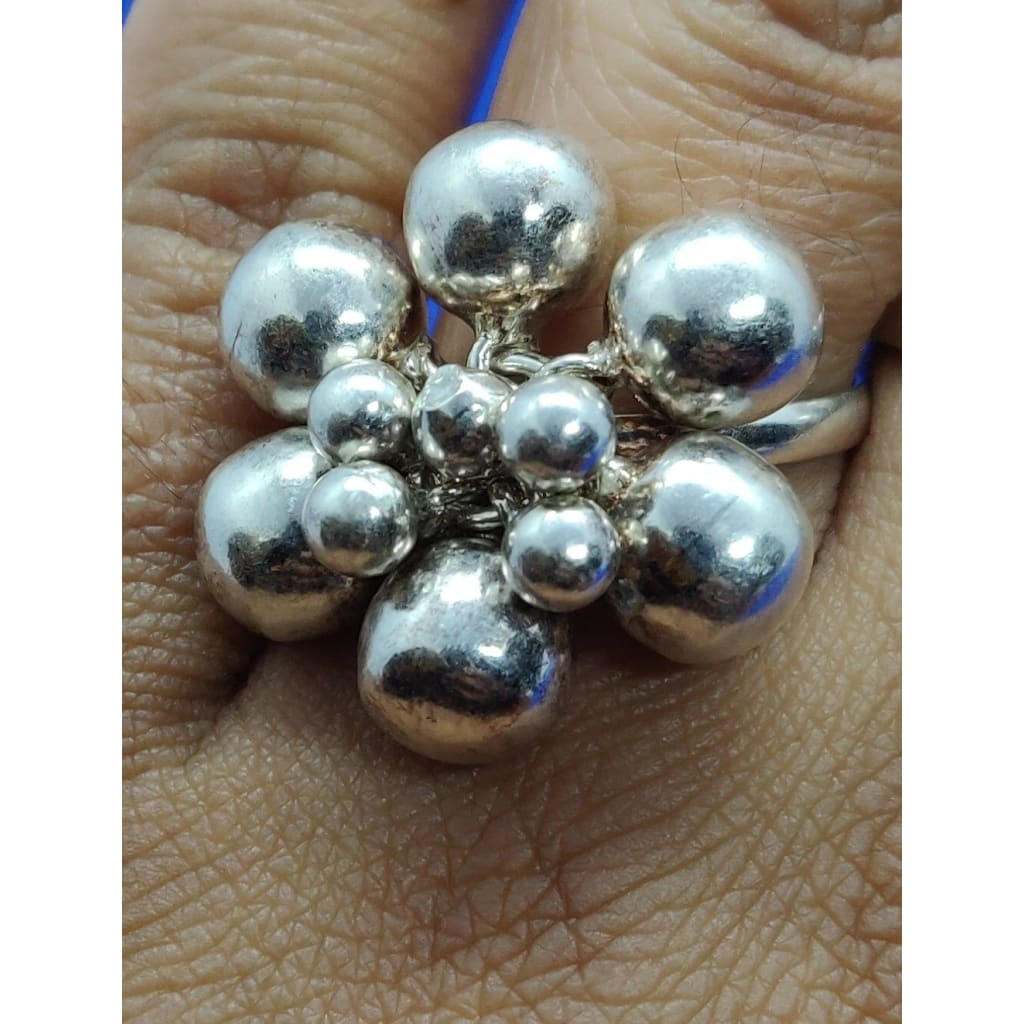 Sterling Silver ball & bubble ring Purity 925 - Silver Ring