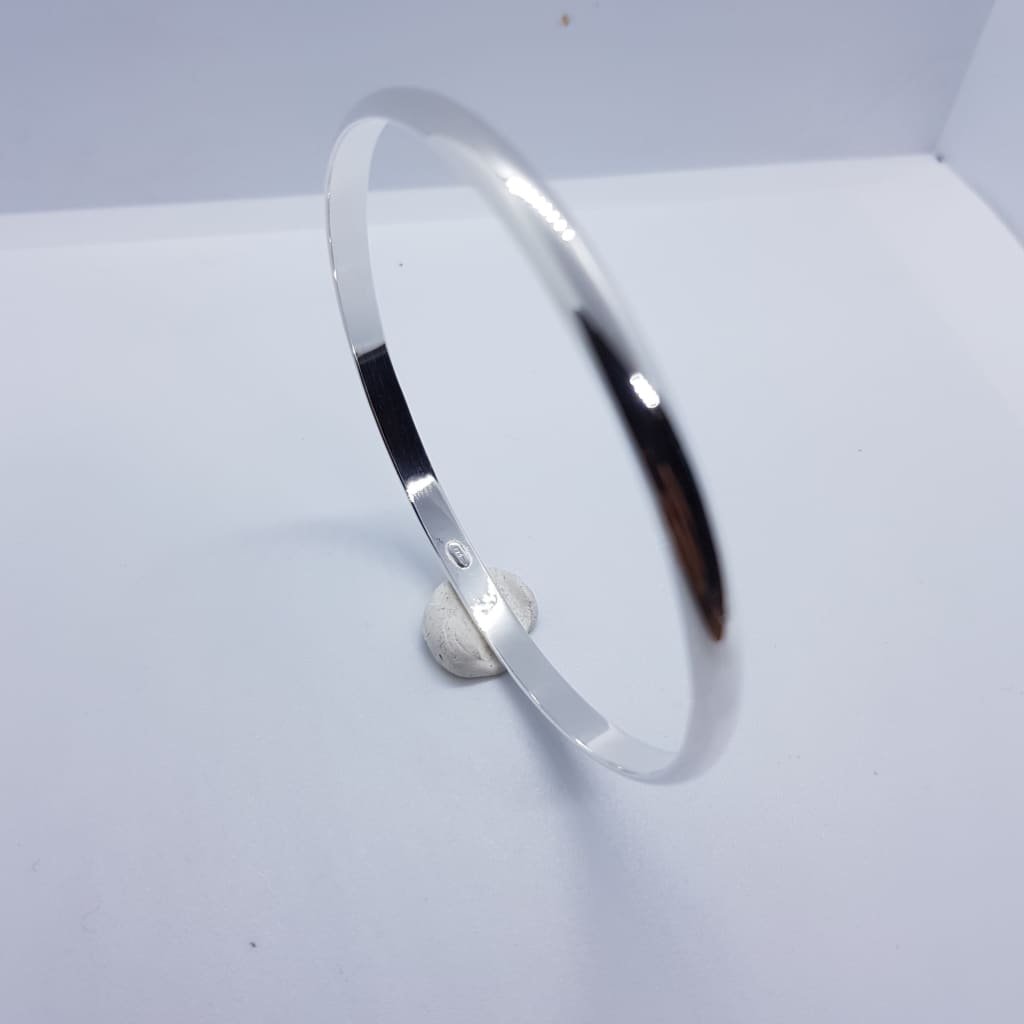 Sterling Silver Bangle/ Kada(629) 69MM - Bracelets