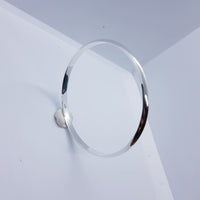 Load image into Gallery viewer, Sterling Silver Bangle/ Kada(629) 69MM - Bracelets
