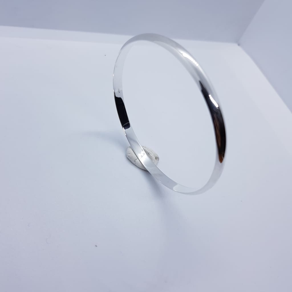 Sterling Silver Silver Bangle/Kada (143) 60MM - Bracelets