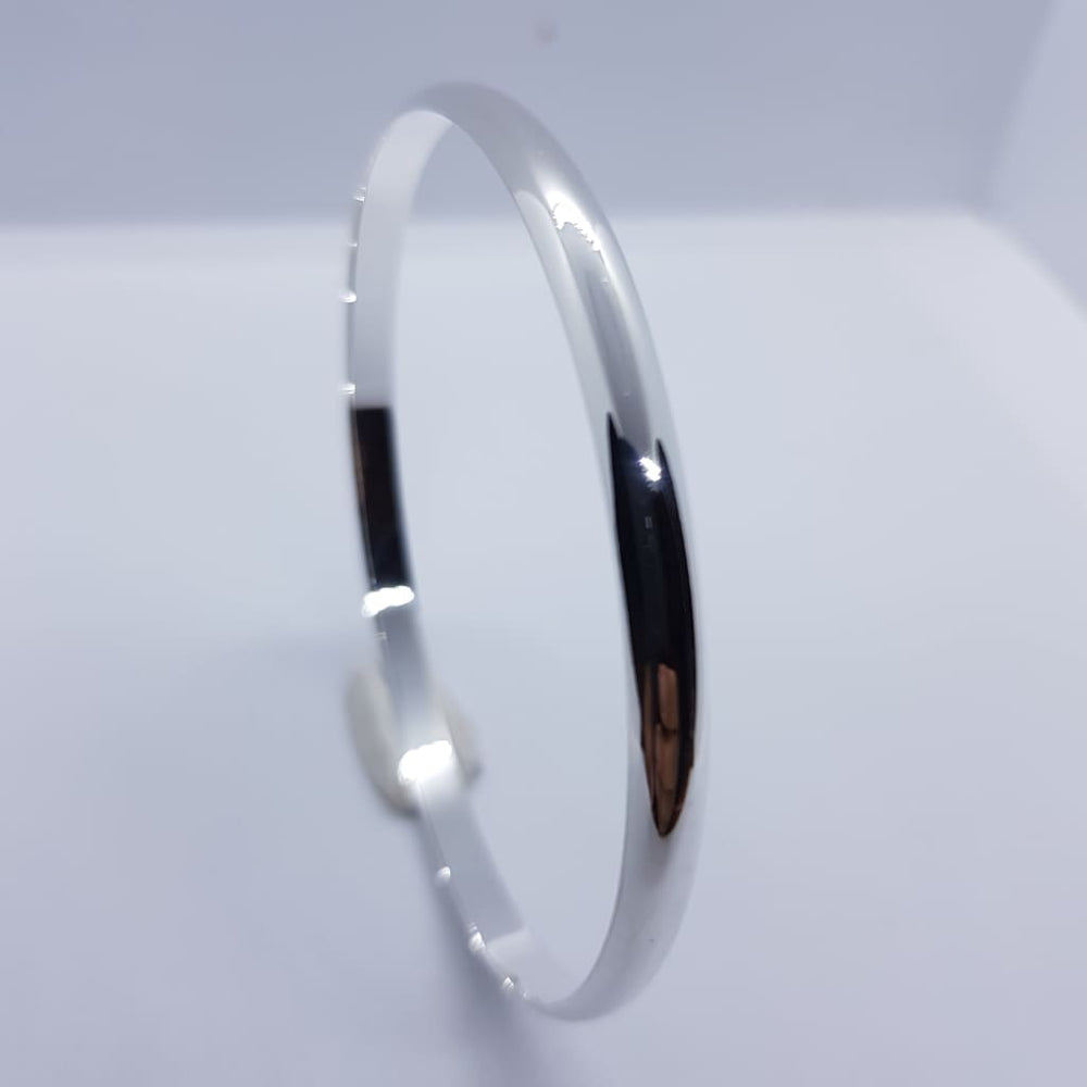 Sterling Silver Silver Bangle/Kada (156) 64MM - Bracelets