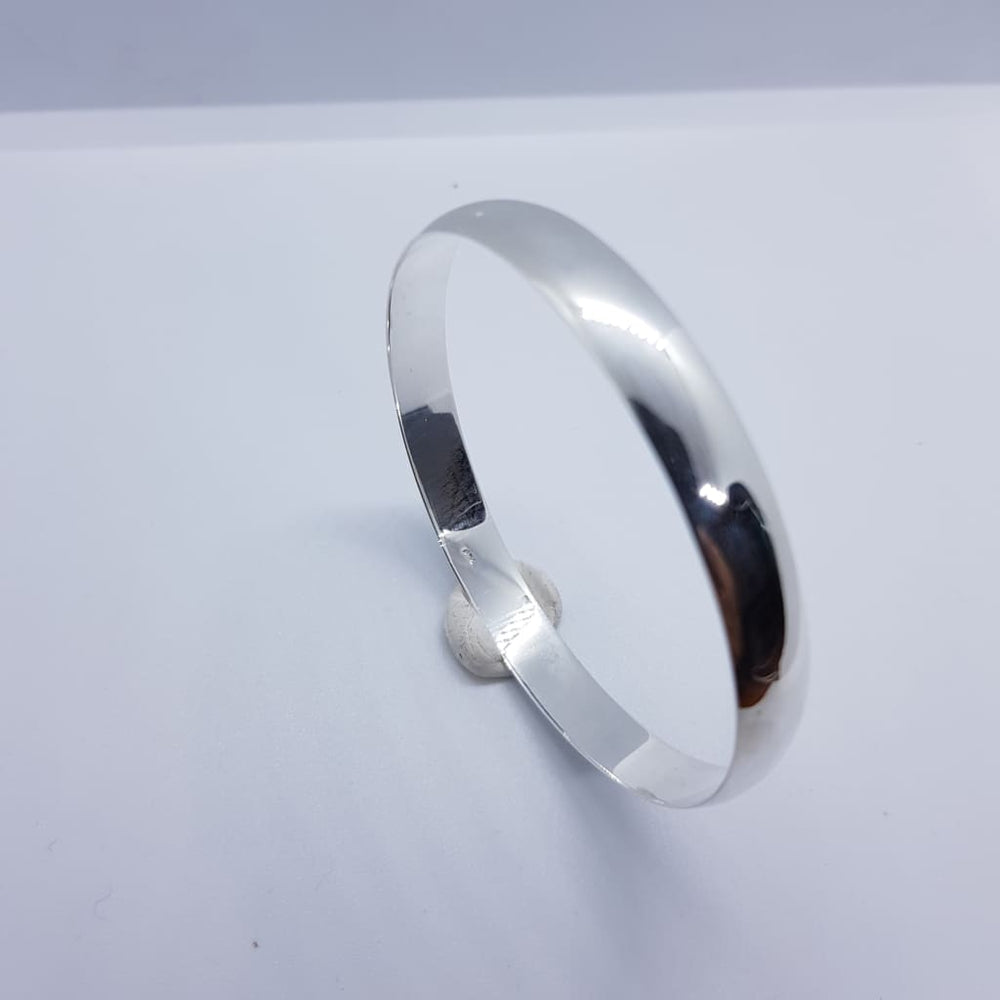 Sterling Silver Silver Bangle/Kada (187) 60MM - Bracelets