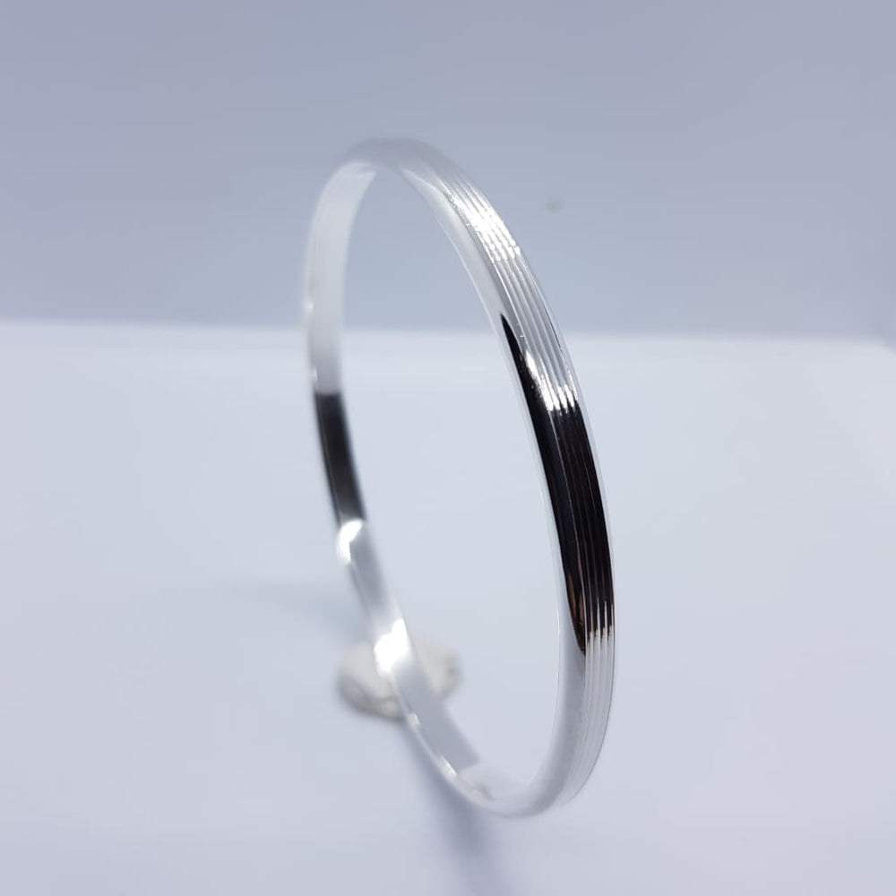 Sterling Silver Silver Bangle/Kada (304) 70MM - Bracelets