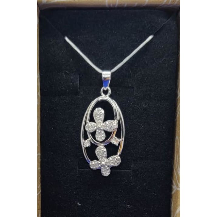 Sterling silver Clover pendant - Pendant