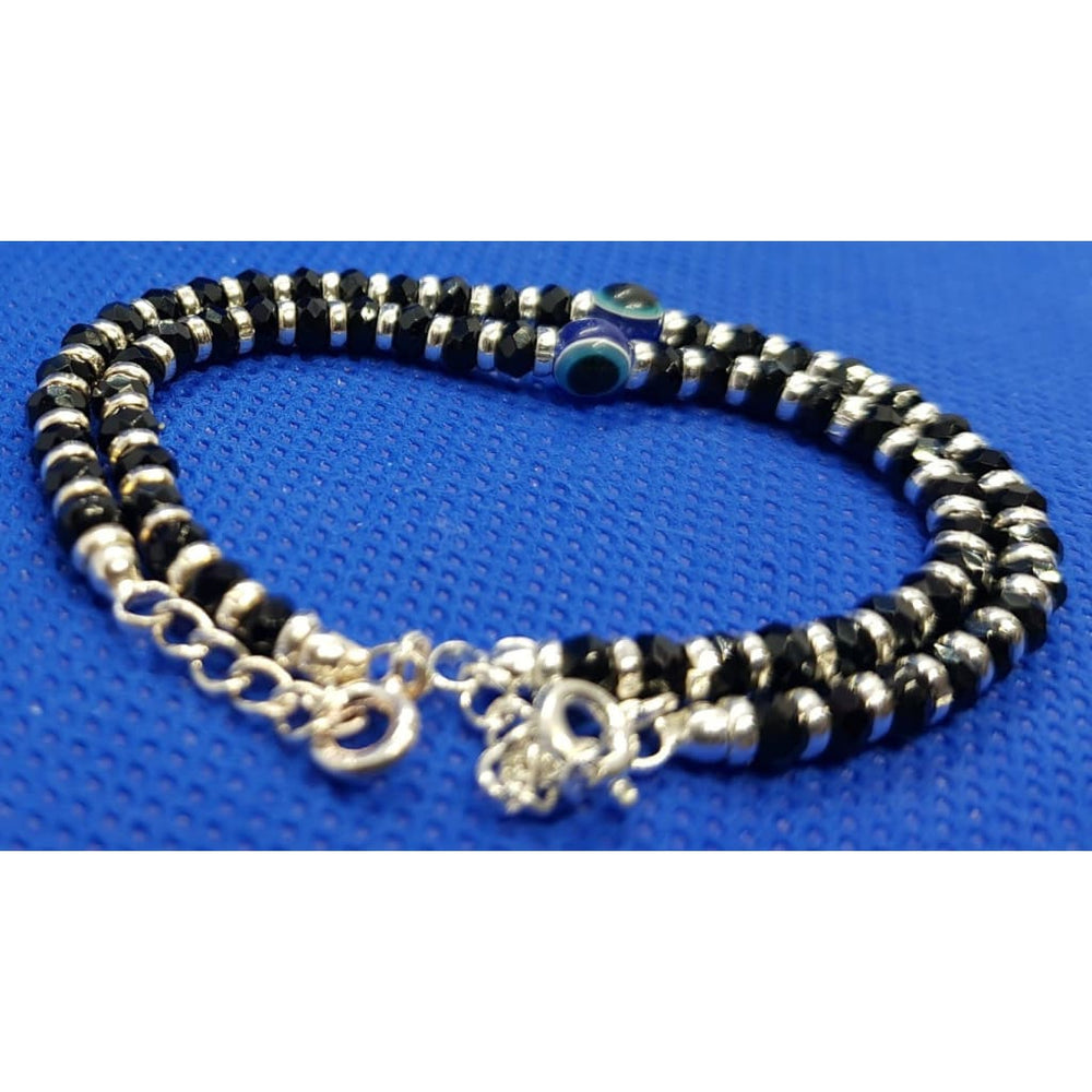 Sterling Silver Evil eye Baby (Nazariya) Anklet