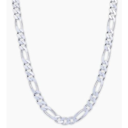 Sterling Silver Figaro Chain 12MM (840) - Necklace